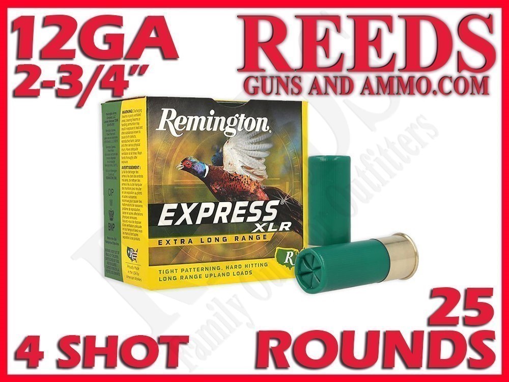 Remington Express XLR Lead 12 Ga 1-1/4oz 4 Shot 2-3/4in 20145-img-0