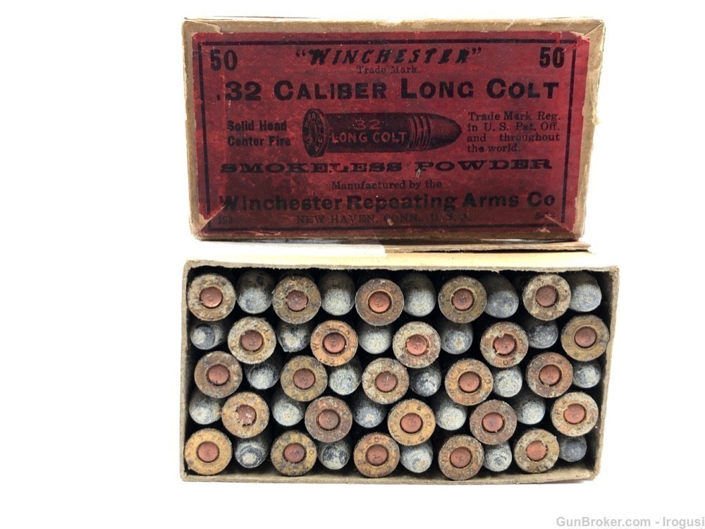1920's Winchester .32 Long Colt 2 Piece Vintage Box FULL-img-0