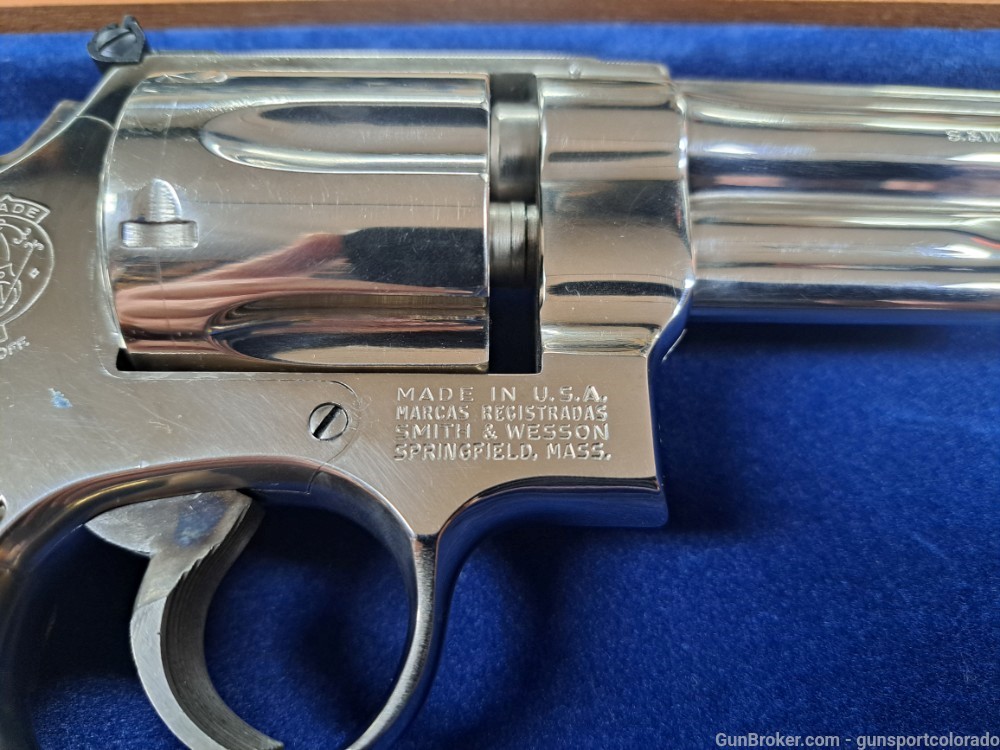 Smith & Wesson 27-2 357 Mag 6" Nickel finish with Presentation Case-img-8