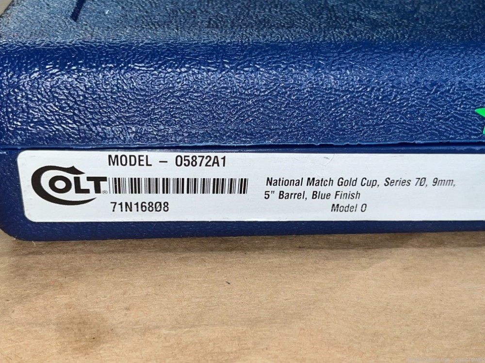 Colt National Match Gold Cup 9mm O5872A1 1911 NM Govt 5" Blued LAYAWAY -img-16