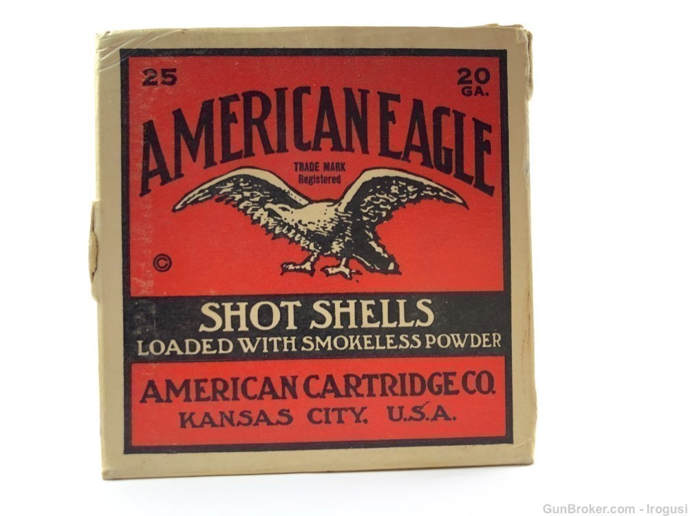 American Eagle 20 Ga 2 1/4 XL Grade Vintage Shot Shells FULL-img-6