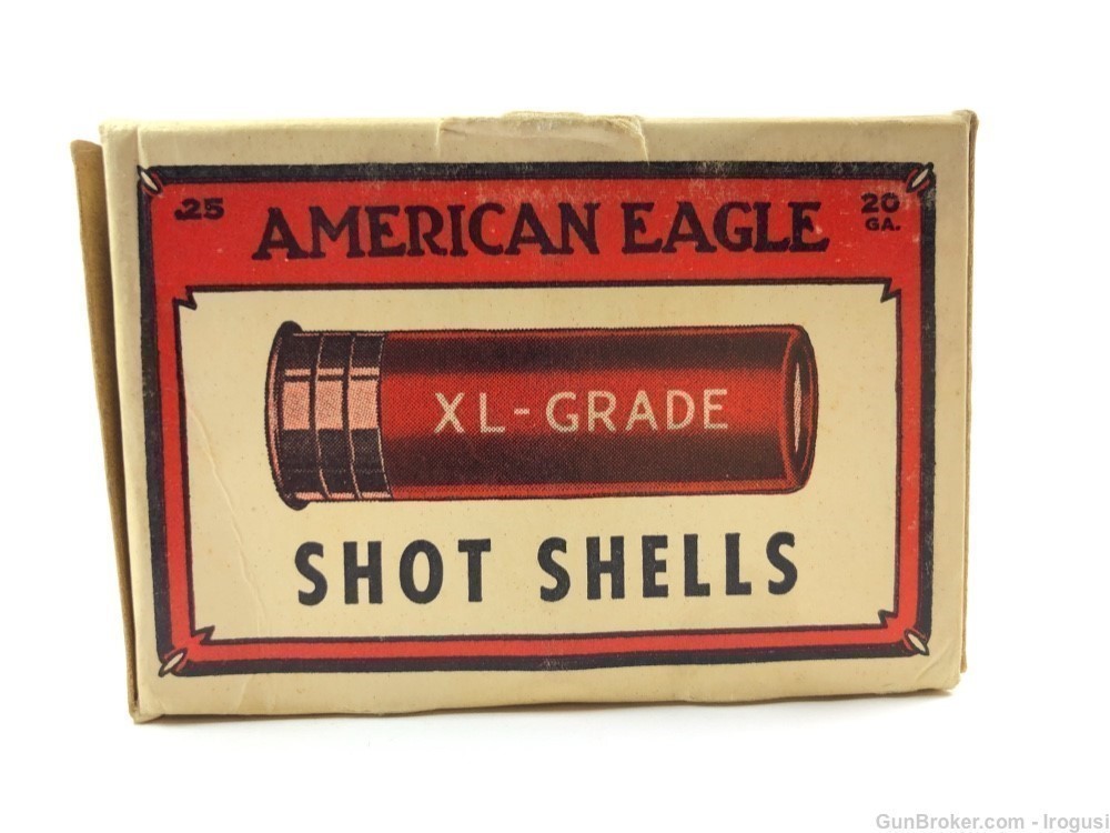 American Eagle 20 Ga 2 1/4 XL Grade Vintage Shot Shells FULL-img-3