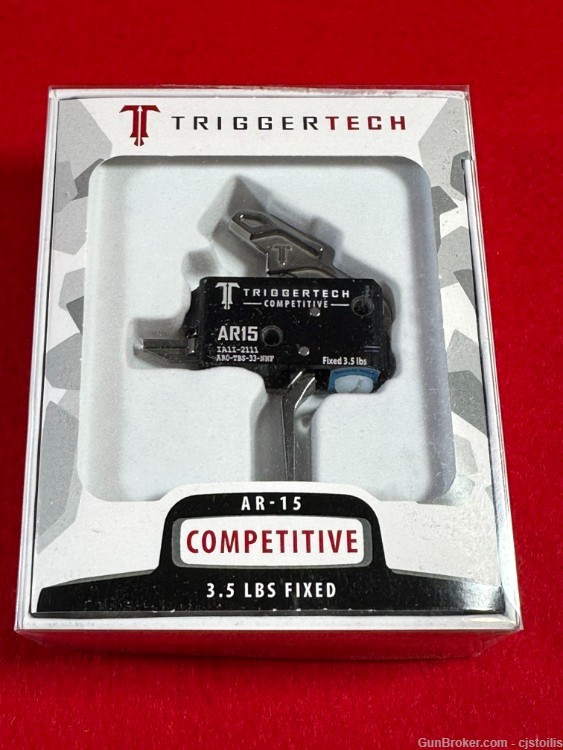 Triggertech Competitive AR15 AR 15 Short 2 Two Stage Flat Face Trigger NEW-img-0
