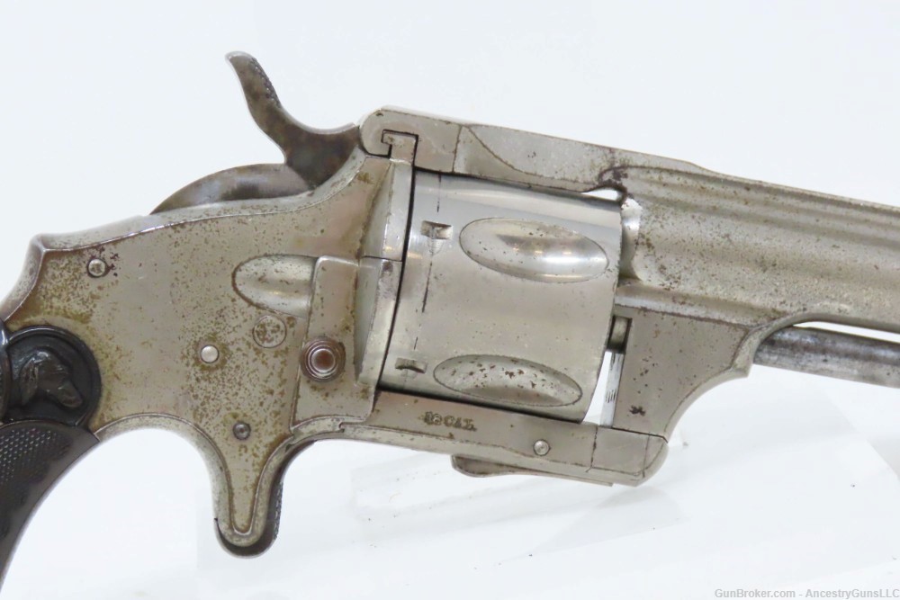 c1880 MERWIN & HULBERT .38 S&W 5-Shot Revolver MH&Co Cocker Spaniel Antique-img-17