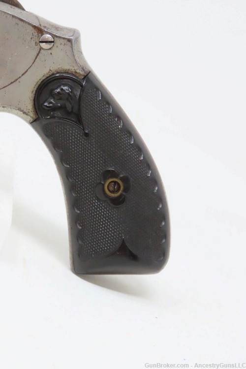 c1880 MERWIN & HULBERT .38 S&W 5-Shot Revolver MH&Co Cocker Spaniel Antique-img-2