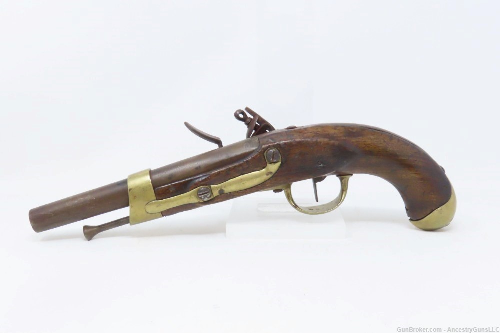 1812 NAPOLEONIC WARS FRENCH Model AN XIII Flintlock MILITARY Pistol Antique-img-14