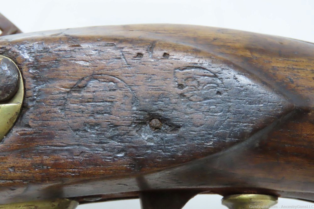 1812 NAPOLEONIC WARS FRENCH Model AN XIII Flintlock MILITARY Pistol Antique-img-13