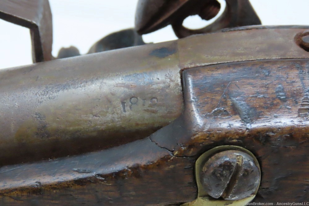 1812 NAPOLEONIC WARS FRENCH Model AN XIII Flintlock MILITARY Pistol Antique-img-12