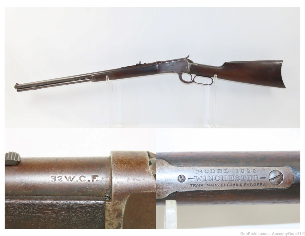 Iconic WINCHESTER Model 1892 Lever Action .32-20 WCF REPEATING RIFLE C&R   -img-0