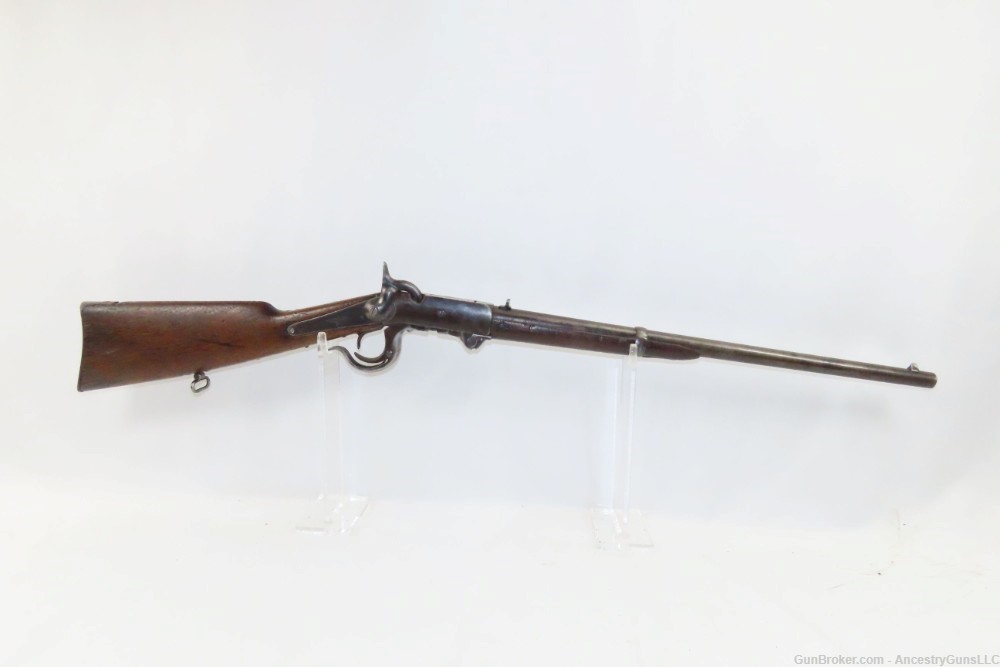 CIVIL WAR Antique U.S. BURNSIDE Model 1864 “5th Model” SADDLE RING Carbine -img-1