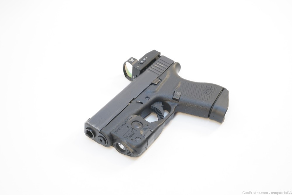 Glock 43 9mm 6-rd. w/ Vortex Venom, Streamlgiht TLR-6, IWB Holster, 2x mags-img-3