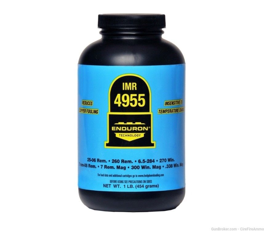 IMR Enduron 4955 smokeless powder 1 pound Rare no cc fees-img-0