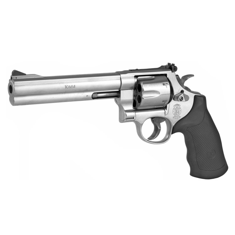 SMITH & WESSON Model 610 10mm Auto 6.5in 6rd Stainless Steel Revolver 12462-img-2