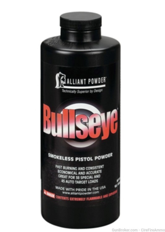 Alliant bullseye smokeless gun powder 1 pound No cc fees-img-0