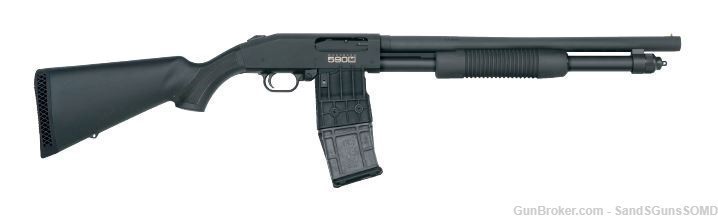 Mag-fed MOSSBERG 590M 12 GAUGE 18.5" 10+1 Pump Action Shotgun New-img-0