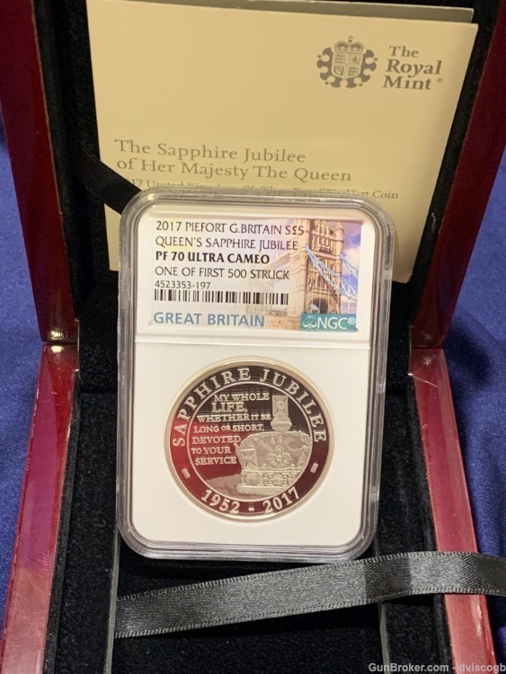 2017 Queen's Sapphire Jubilee PF 70 Ultra Cameo,  #225 of 500 - GEM-img-0
