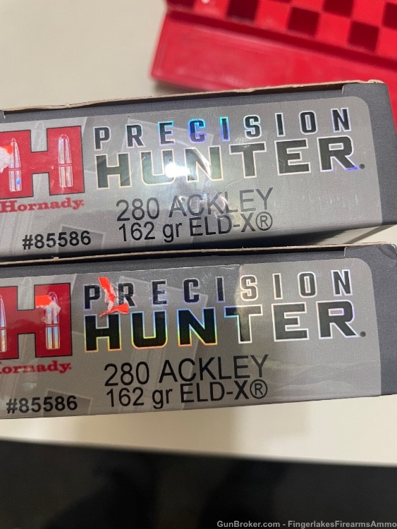 (40) 280 ackley 162gr Hornady Precision ELD-X brand New 2 boxes -img-2