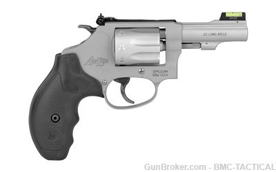Smith & Wesson, Model 317, Kit Gun, 22LR, 3" Barrel, Silver, 8 Rounds-img-1