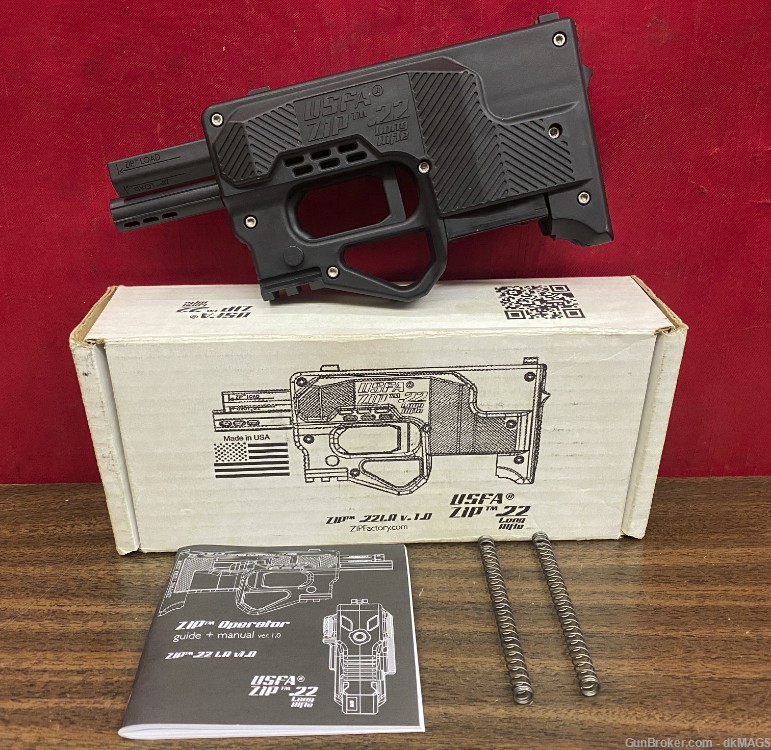 US Firearms Mfg. Co. Zip22 Semi Automatic .22LR Pistol Takes 10/22 Mags-img-0