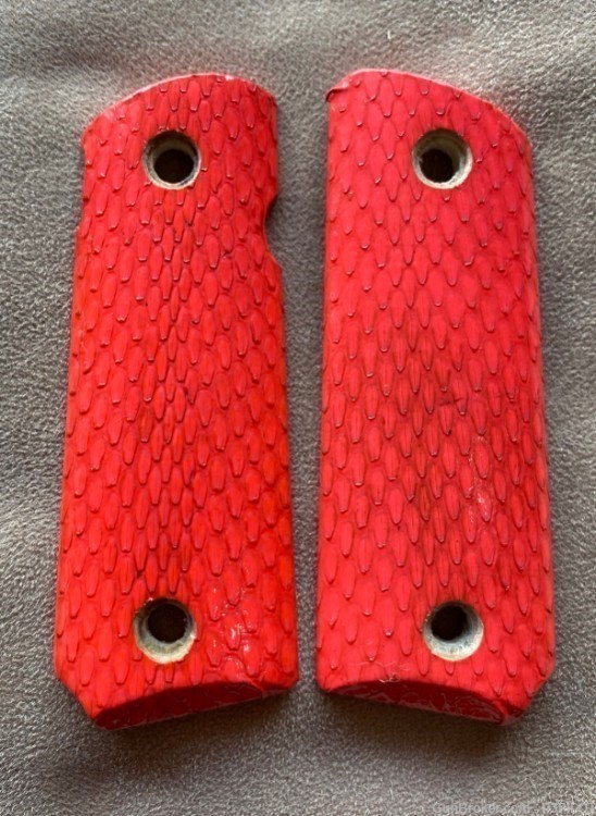 Genuine Pink Viper Snake Grips for Compact 1911 GRIPS ONLY-img-2