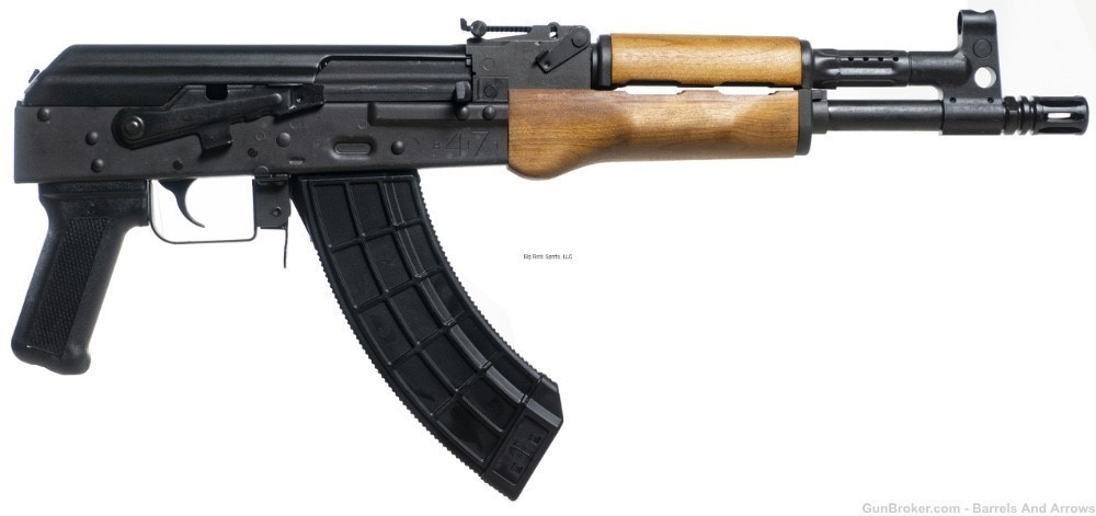 Century HG7416-N BFT47 US Draco Semi-Auto Pistol, 7.62X39, 12.6" Bbl, Wood-img-0