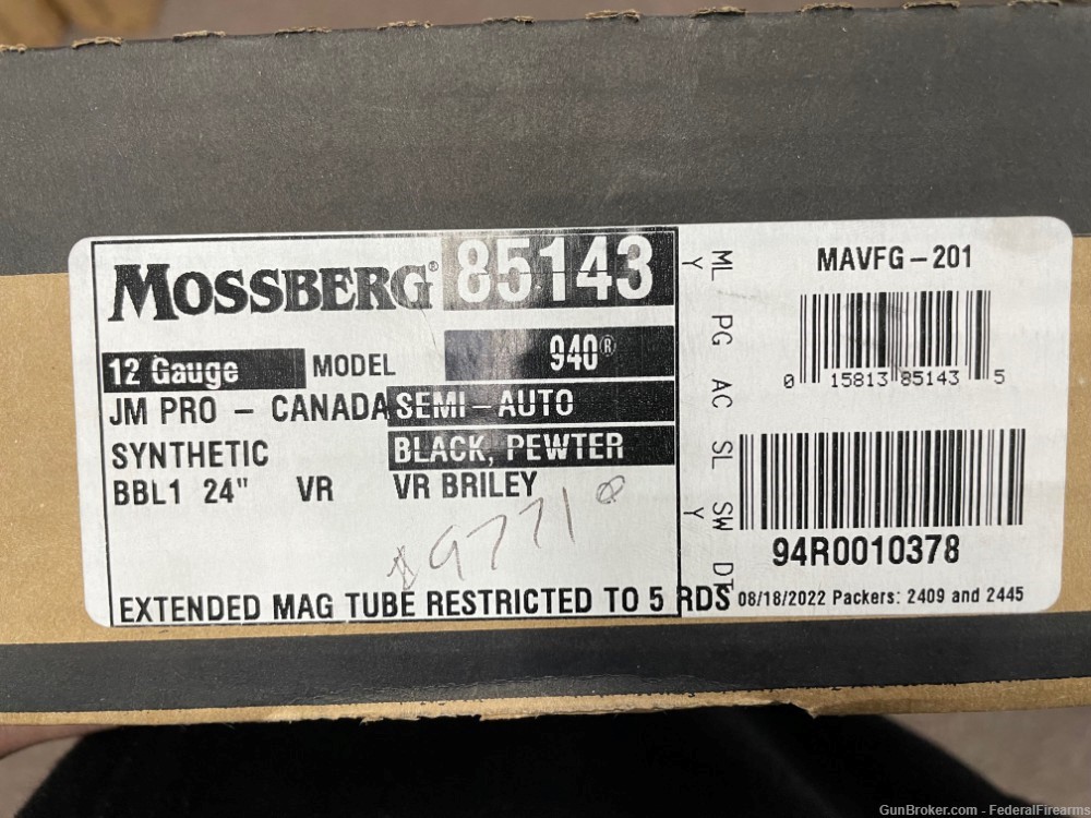 Mossberg 940 JM Pro 12ga 24" 4+1 85143-img-7