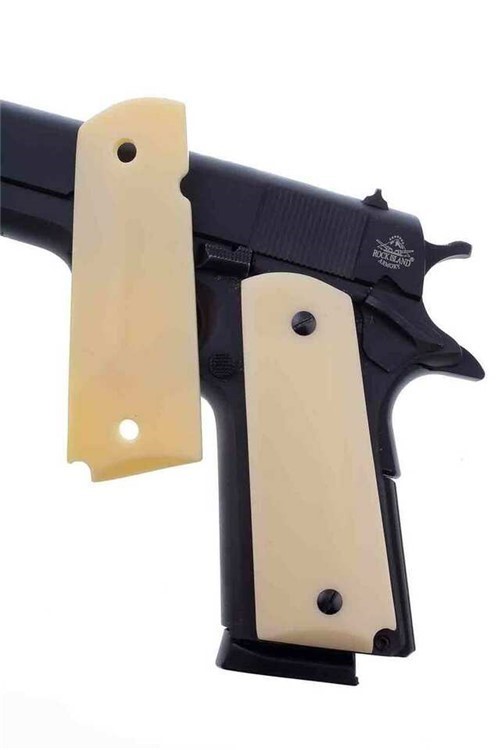 1911 Gun Grips Acrylic Ivory-img-0