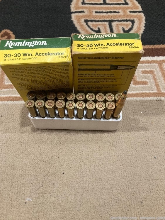 Remington Accelerator rounds 30-30 Winchester  Sabot rounds 40rds-img-0