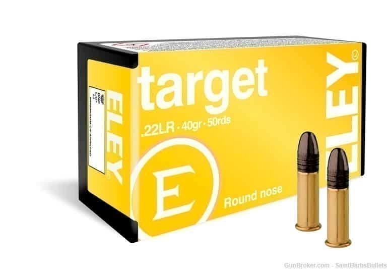 ELEY Target .22lr 40gr. Lead Round Nose - 50 Rounds-img-0