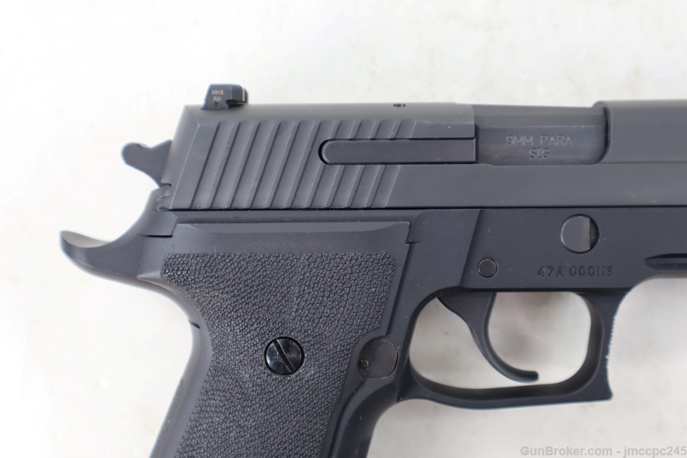 Rare Nice Sig Sauer p226 Tacops 9mm Pistol W/ 4.4" BBL Truglo Front Sight -img-9