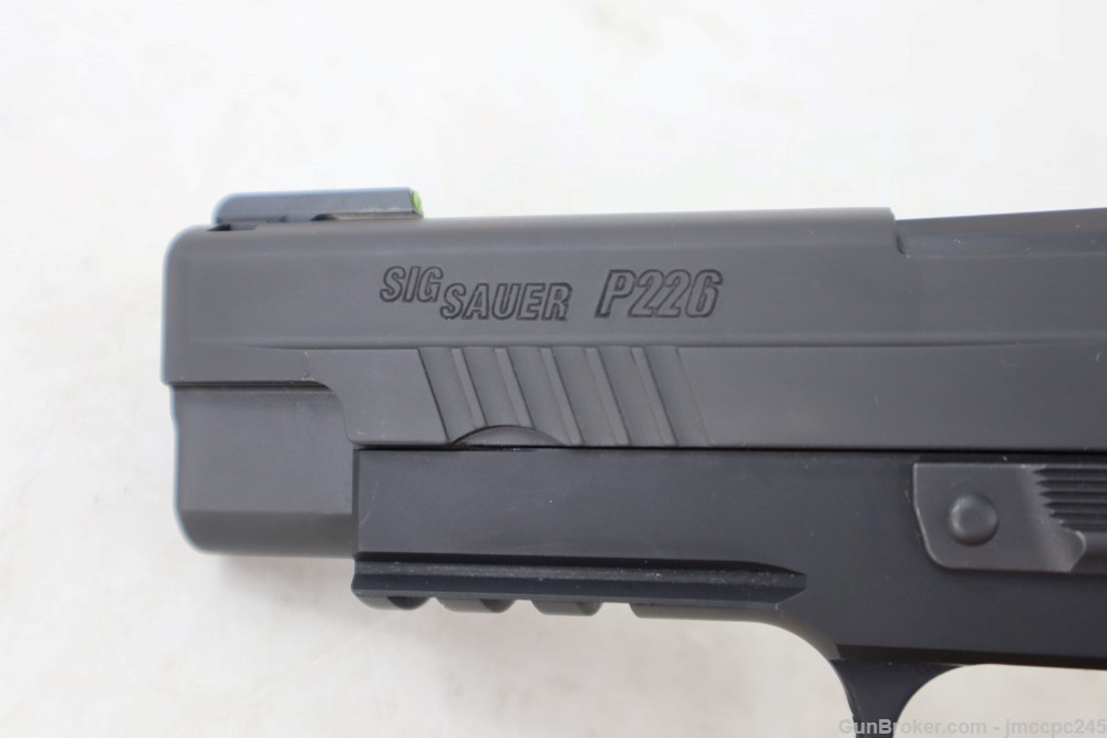 Rare Nice Sig Sauer p226 Tacops 9mm Pistol W/ 4.4" BBL Truglo Front Sight -img-6