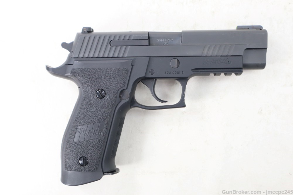 Rare Nice Sig Sauer p226 Tacops 9mm Pistol W/ 4.4" BBL Truglo Front Sight -img-7