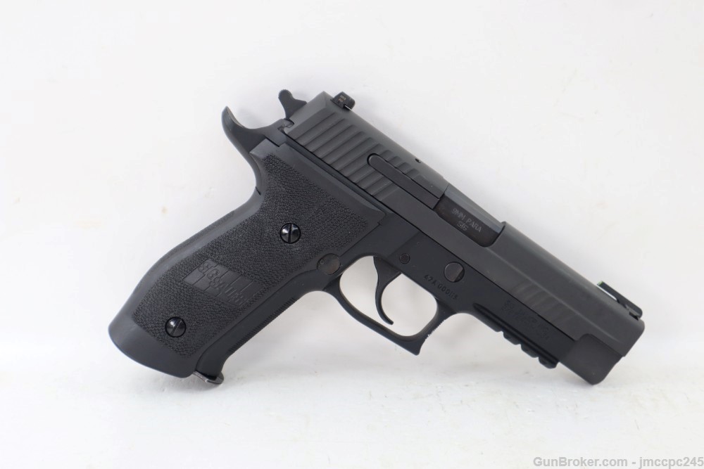 Rare Nice Sig Sauer p226 Tacops 9mm Pistol W/ 4.4" BBL Truglo Front Sight -img-1