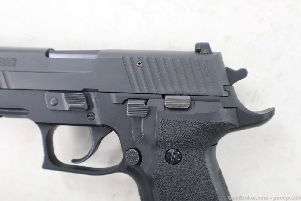 Rare Nice Sig Sauer p226 Tacops 9mm Pistol W/ 4.4" BBL Truglo Front Sight -img-4