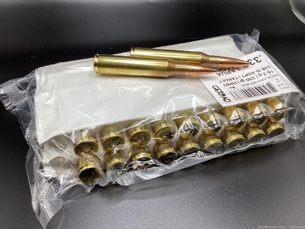 Light ammunition.338 LAPUA MAGNUM 16.2g 250 gr-img-1