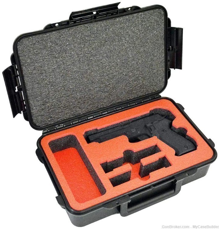 Single Pistol Double Magazine DORO Sport 400 Case w/ Red TopGuard Foam-img-0