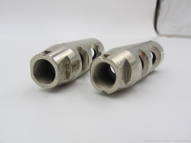 CHROME OR NICKEL PLATED AK47 MUZZLE BRAKE. HUNGARIAN MILITARY ISSUE. -img-2