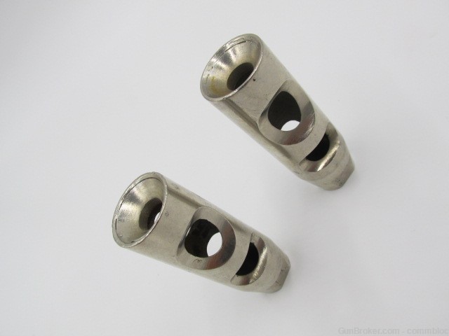 CHROME OR NICKEL PLATED AK47 MUZZLE BRAKE. HUNGARIAN MILITARY ISSUE. -img-1