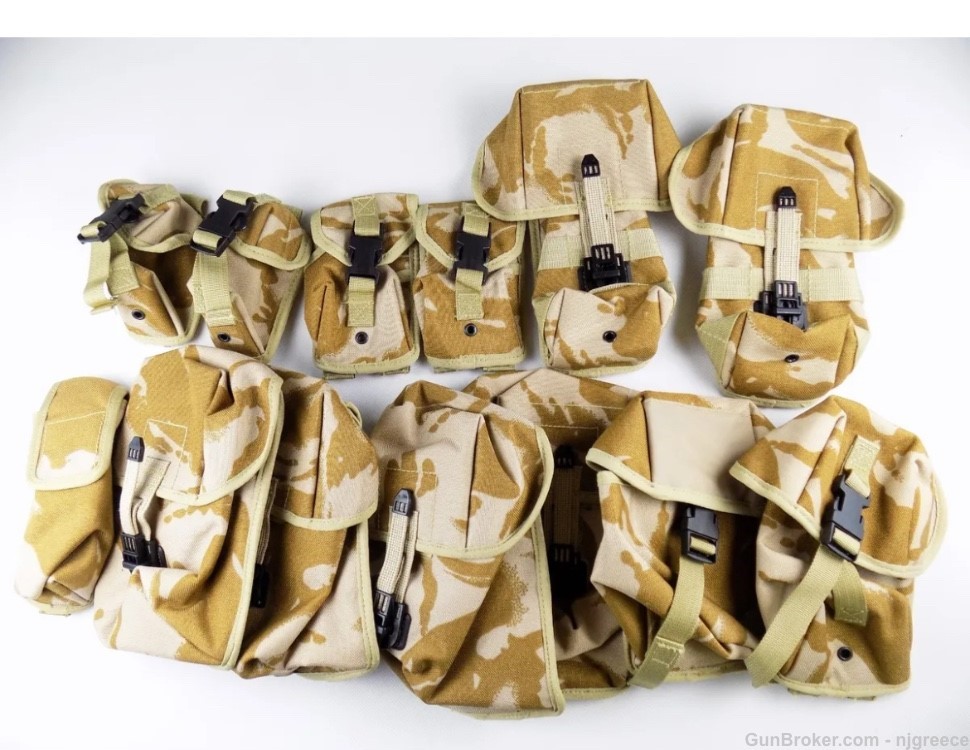 DPM Desert Camo British Army Tactical Load Carrying Vest, unissued-img-1