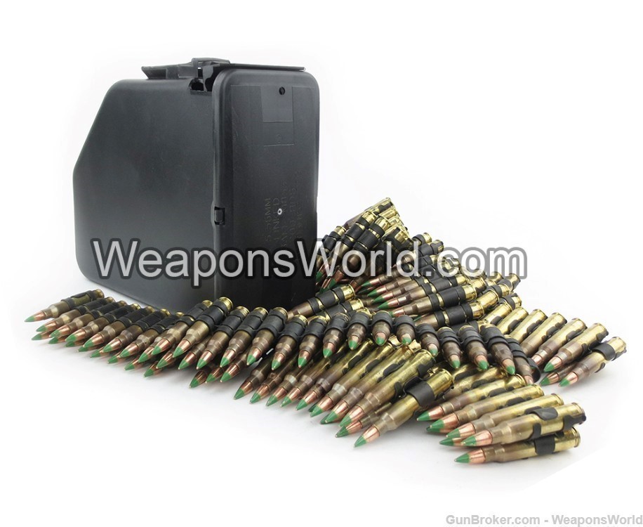 M855 Linked 556 SAW Ammo Winchester 5.56x45mm NATO Lake City 1600 Rounds-img-0