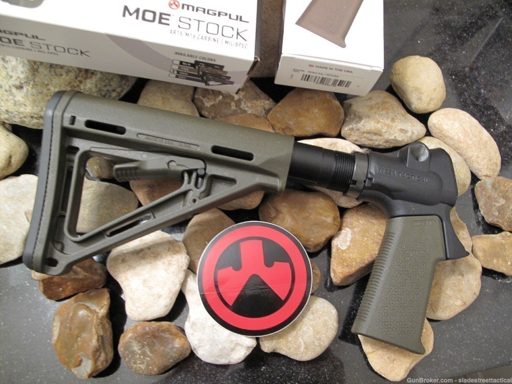 Mossberg 500 Magpul + Mesa Tactical Stock Shotgun ODG OLIVE DRAB 6 POSITION-img-0