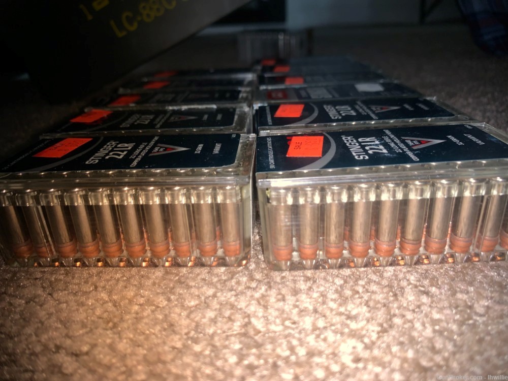 22 Long Rifle CCI STINGER 1640 FPS COPPER PLATED HP 11 BOXES-img-1