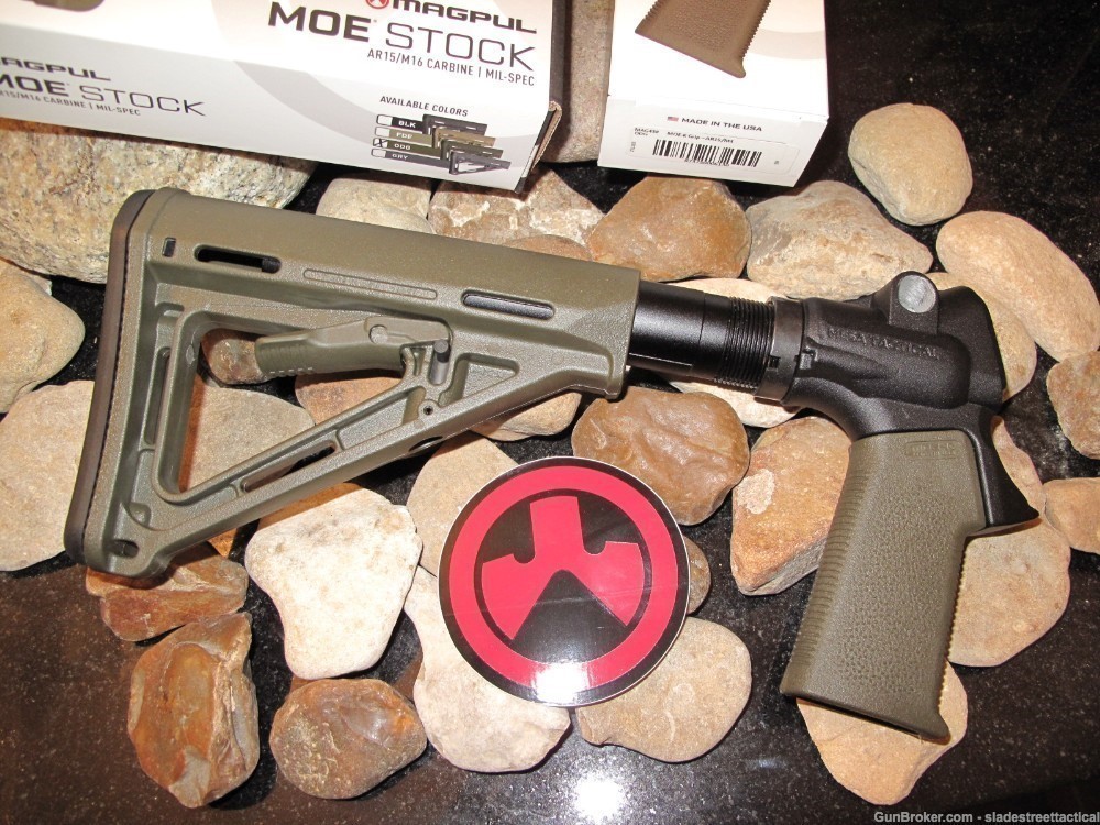 Magpul Remington 870 + Mesa Tactical Stock Shotgun ODG OLIVE 6 POSITION-img-0