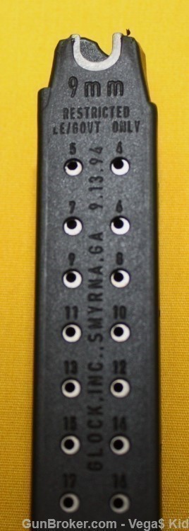 RARE Glock 9mm 18 17 19 26 31rd U-Top LE / Gov't Magazine Post-94-img-4