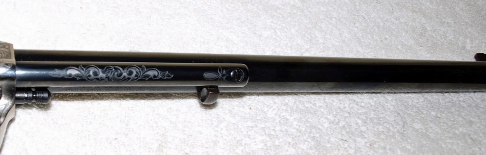Pietta Model 1873 45 Colt Engraved Scroll Work On Frame And Cylinder -img-7
