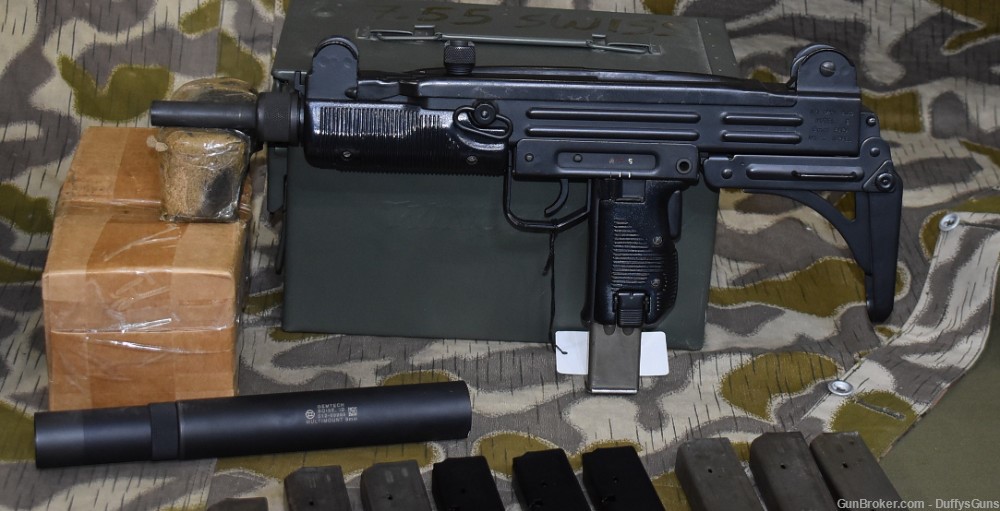 UZI Model B Machine Gun Fully Transferable with Gemtech Suppressor-img-0