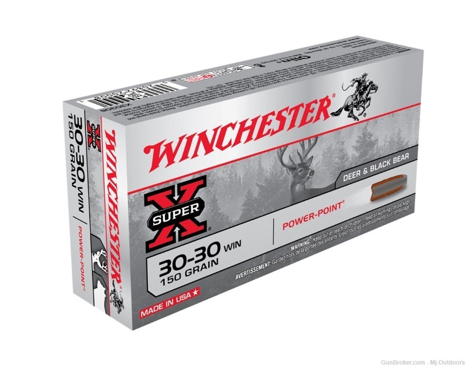 Winchester Super-X Power Rifle Ammunition .30-30 Win 150 gr. PSP 100rds-img-1