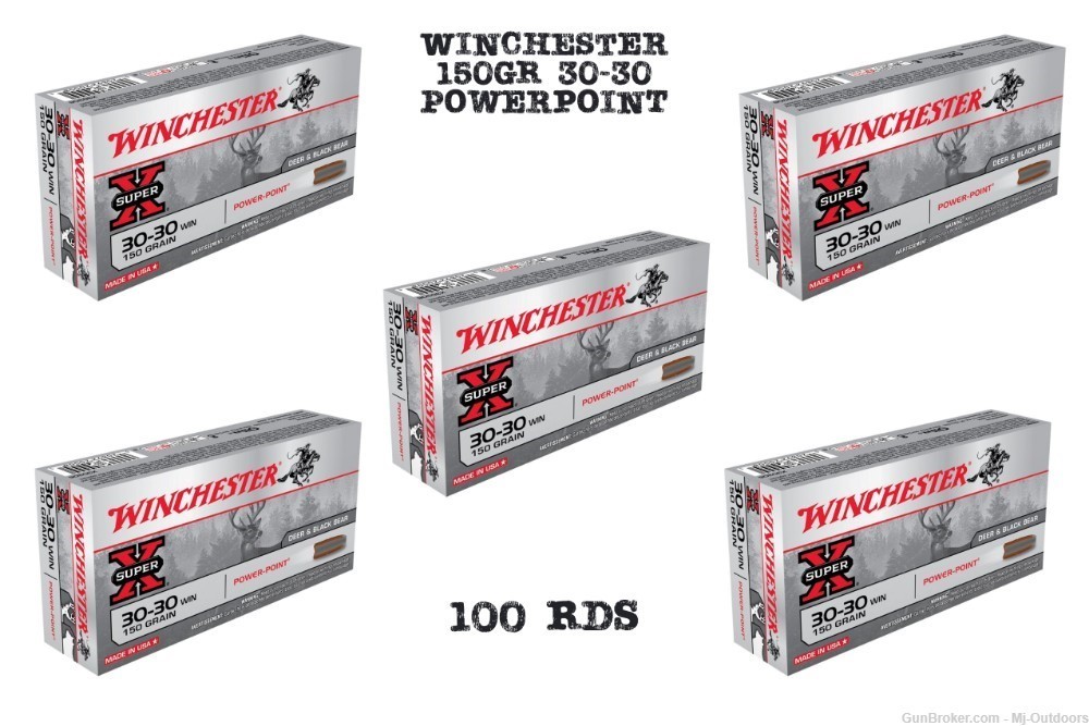 Winchester Super-X Power Rifle Ammunition .30-30 Win 150 gr. PSP 100rds-img-0