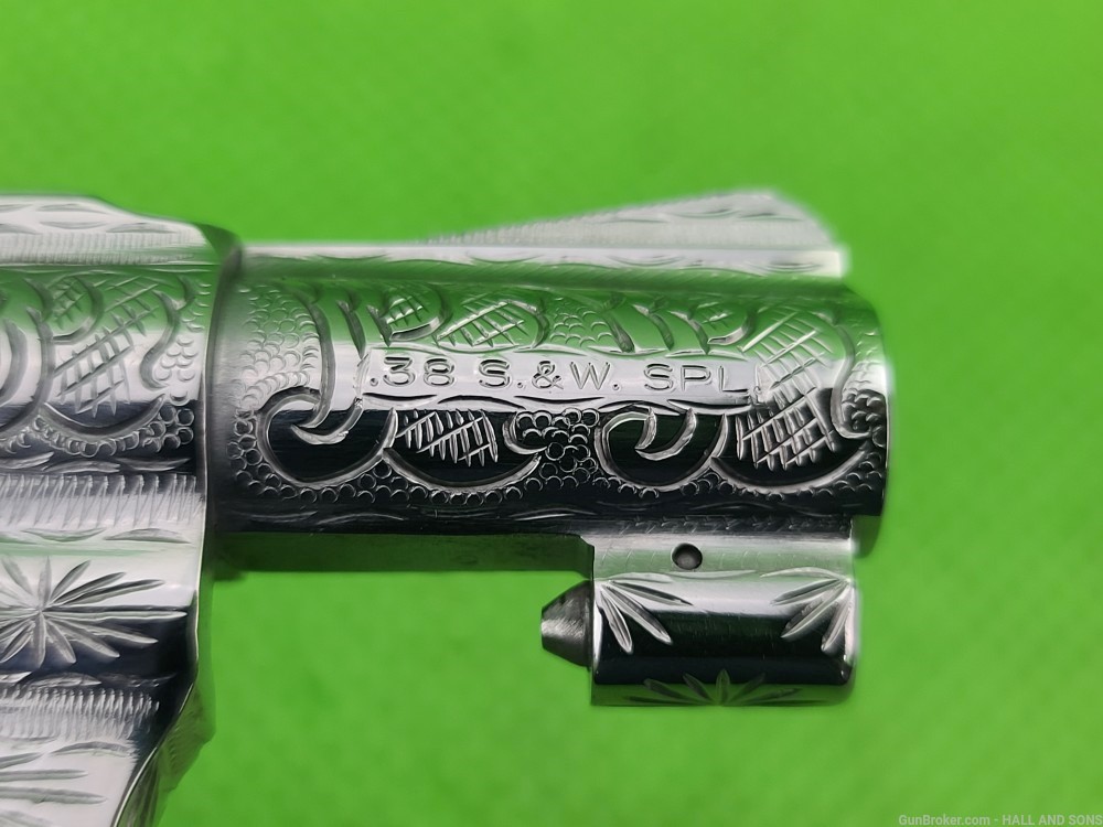 Smith & Wesson 649 * 38 SPECIAL * FULLY HAND ENGRAVED + RAM HORN GRIPS-img-23
