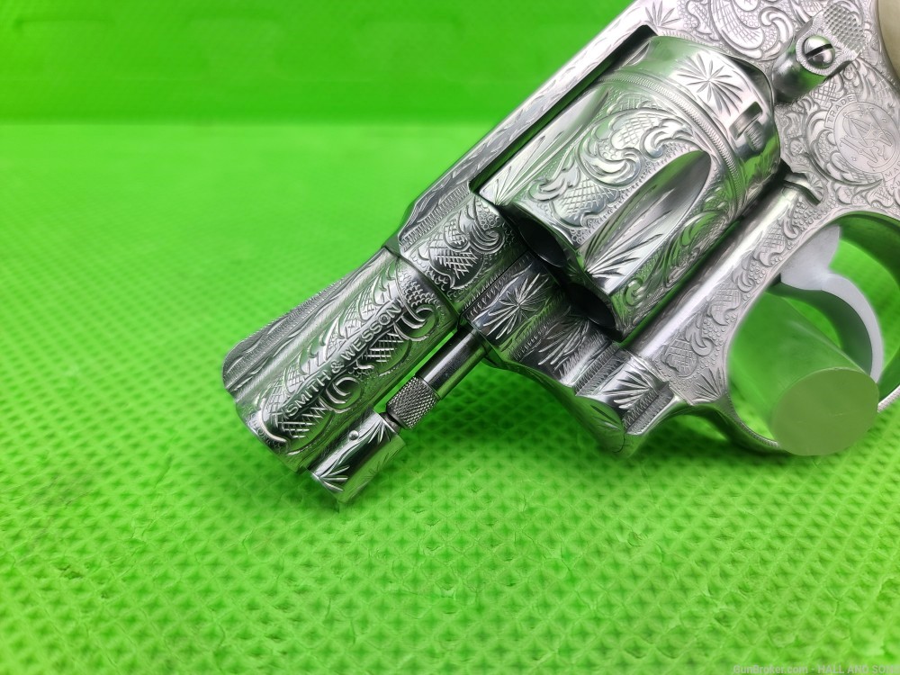 Smith & Wesson 649 * 38 SPECIAL * FULLY HAND ENGRAVED + RAM HORN GRIPS-img-32